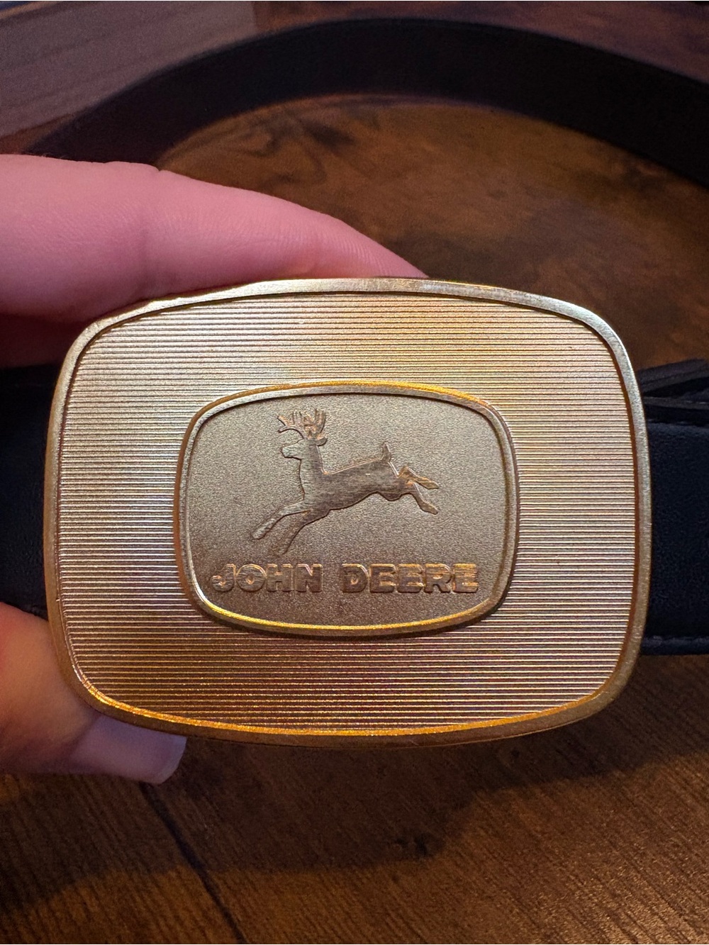 1986 Limited Edition Gold Plated John Deere Belt